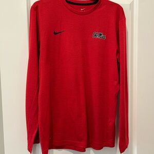 Nike Ole Men's Red Long Sleeve Dri-Fit Tee